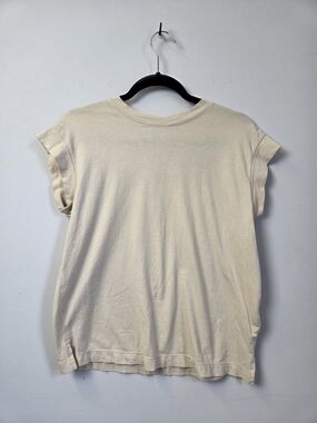 a new day Cream Short Sleeve Crewneck Tee